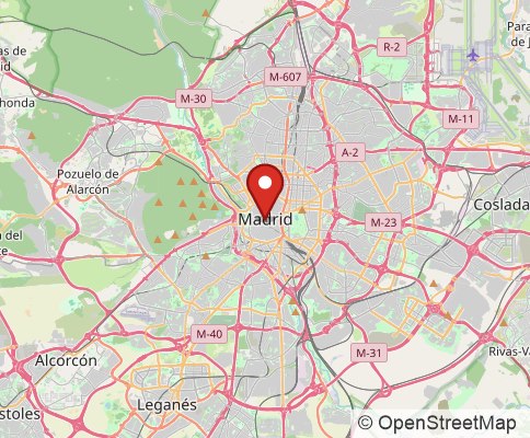 Map: Madrid, Spain