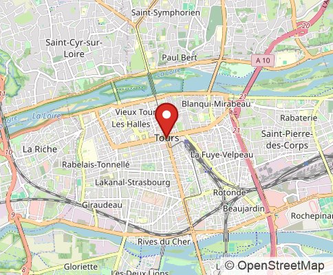 Map: Tours, France