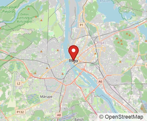 Map: Riga, Latvia