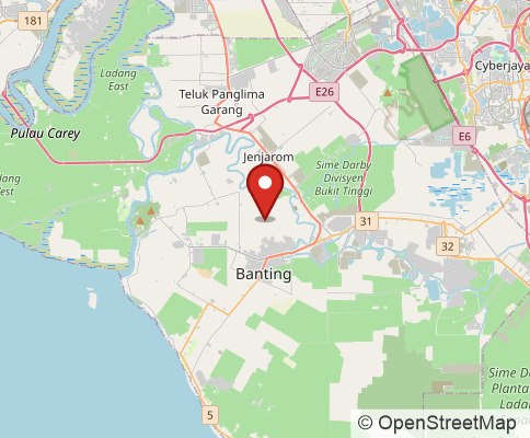 Map: Kuala Langat, Malaysia
