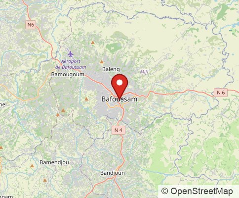Map: Bafoussam, Cameroon