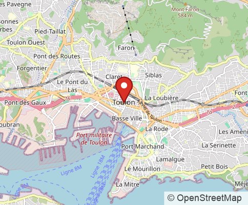 Map: Toulon, France