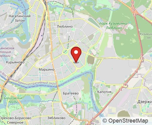 Map: 109469 Moscow, Russian Federation