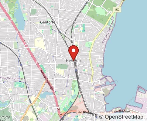 Map: 2900 Hellerup, Denmark