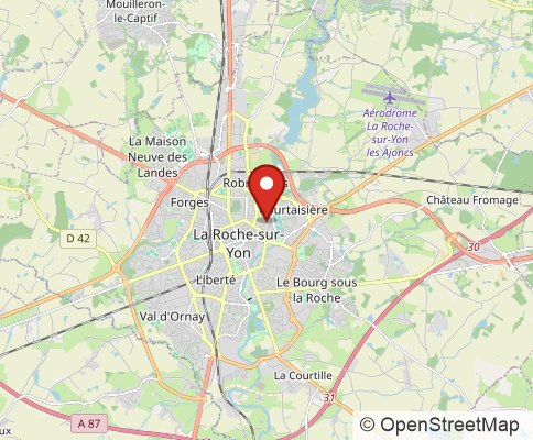 Map: 85000 la roche sur yon, France