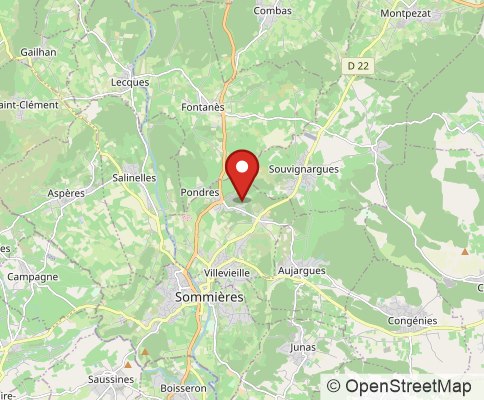 Map: 30250 Villevieille, France