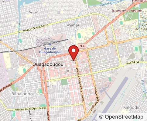 Map: 01 BP 141 Ouagadougou 01, Burkina Faso
