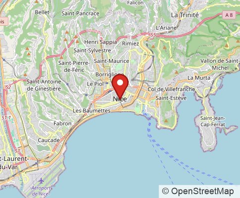 Map: 6200 Nice, France