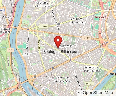 Map: 92100 BOULOGNE, France