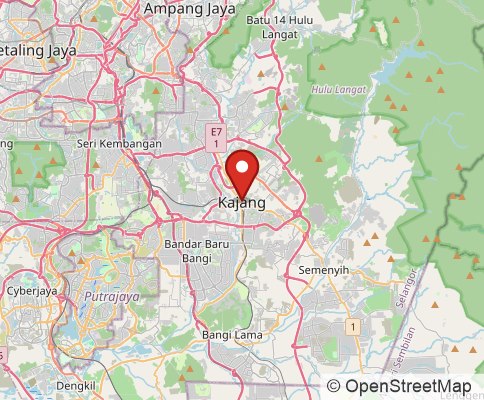Map: KAJANG, Malaysia