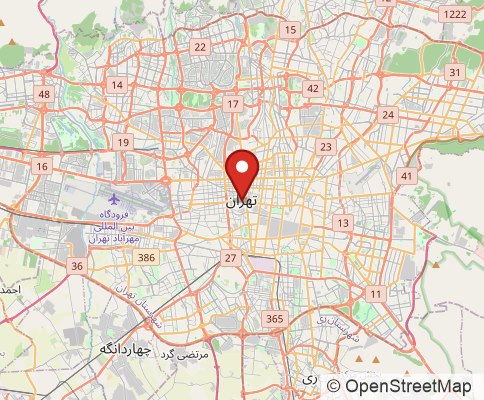 Map: Tehran, Iran