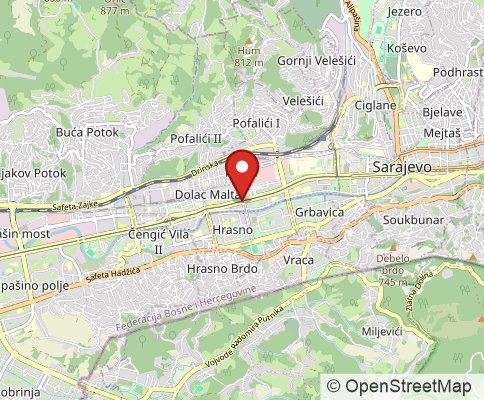 Map: 71000  , Sarajevo, Bosnia-Herzegovina