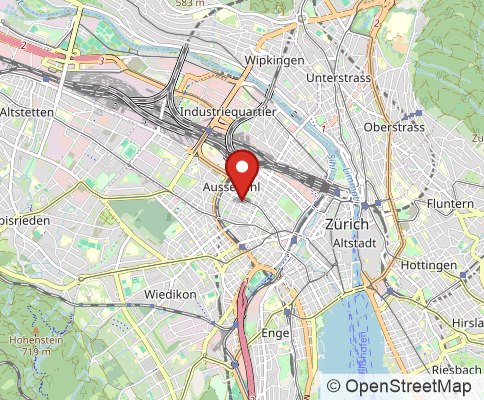 Map: 8004 Zürich, Switzerland