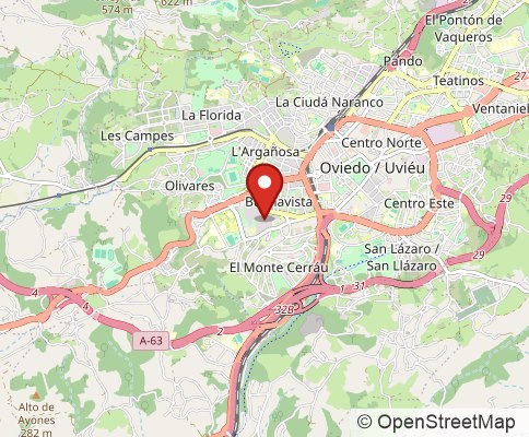 Map: 33006, Oviedo, Spain