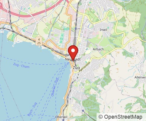 Map: 6300 Zug, Switzerland