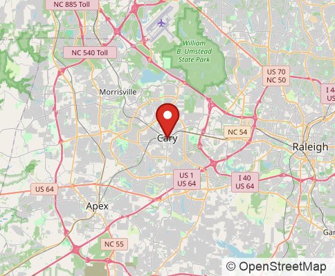 Map: Cary, United States