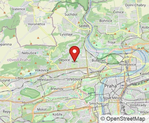 Map: 160 00 Prag, Czech Republic