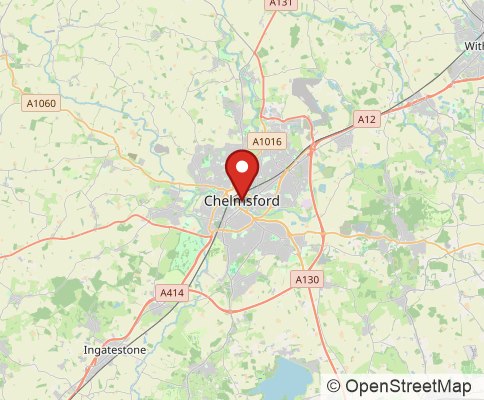 Map: Chelmsford, CM2 7BP, United Kingdom