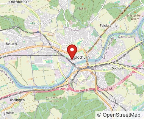 Map: 4500 Solothurn, Switzerland
