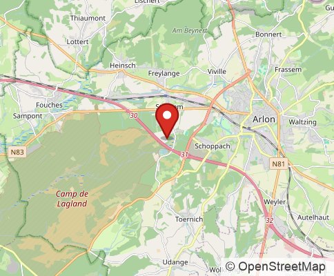 Map: 6700 Arlon, Belgium
