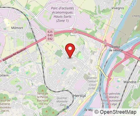 Map: 4040 HERSTAL, Belgium