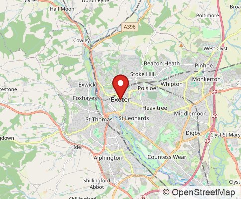 Map: Exeter, EX4 7AH, United Kingdom