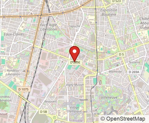 Map: 38100 Grenoble, France