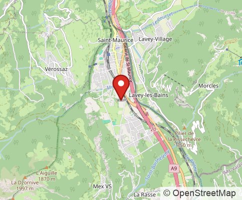 Map: 1890  St-Maurice, Switzerland