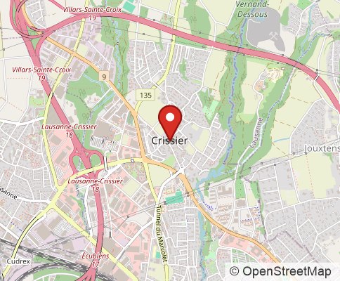 Map: crissier 1023, Switzerland