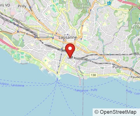 Map: 1006 Lausanne, Switzerland