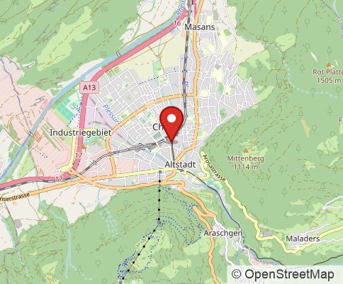 Map: 7001 Cuira, Switzerland