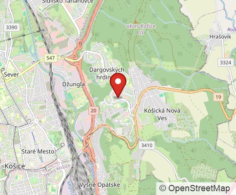 Map: 04022 Košice, Slovak Republic