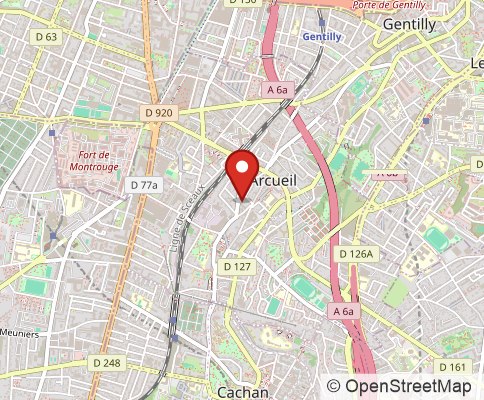 Map: 94110 Arcueil, France