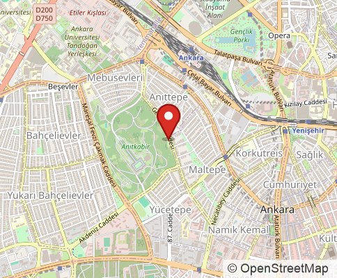 Map: 06570 Ankara, Turkey