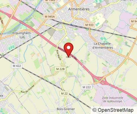 Map: 59280 Armentières, France