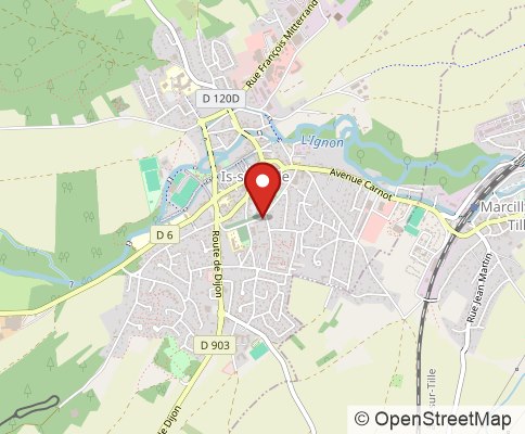 Map: 21120 Is-sur-Tille, France