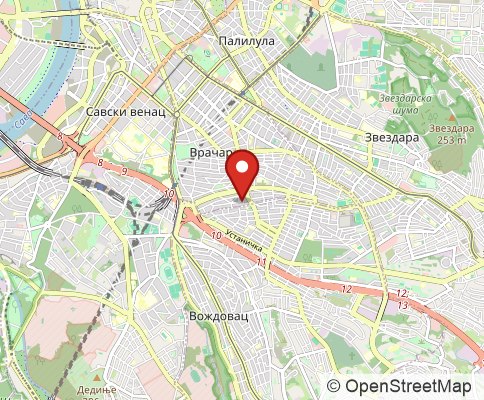 Map: 11000 Beograd, Serbia