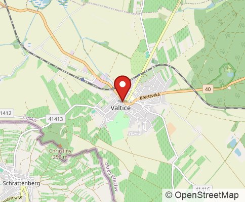 Map: 691 42, Valtice, Czech Republic