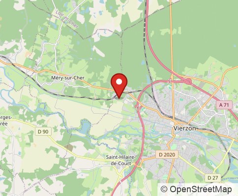 Map: 18100 VIerzon, France