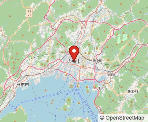 Map: Hiroshima, Japan
