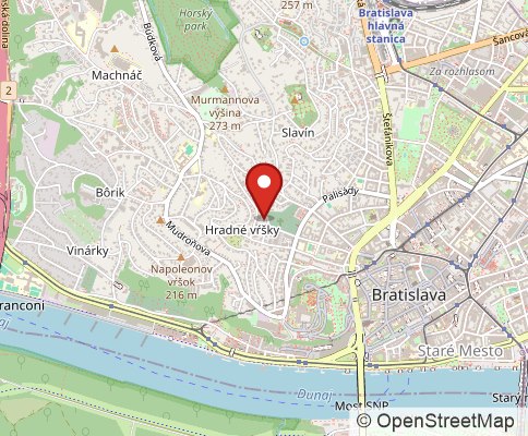 Map: 81103 Bratislava, Slovak Republic