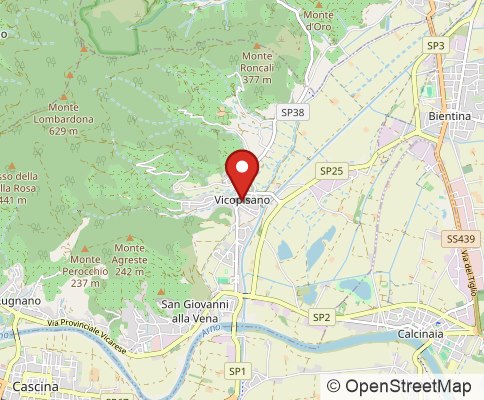 Map: Vicopisano, Italy