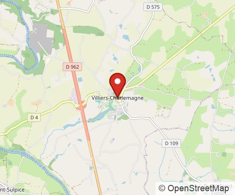 Map: 53170 Villiers-Charlemagne, France