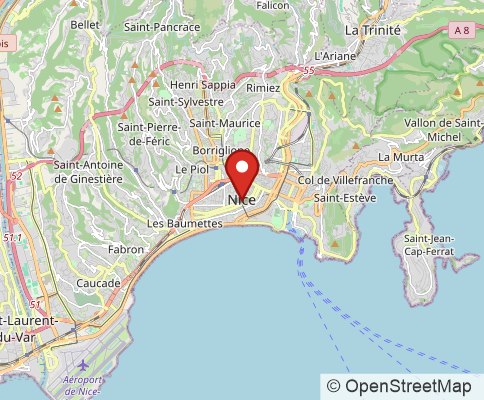 Map: NICE, France