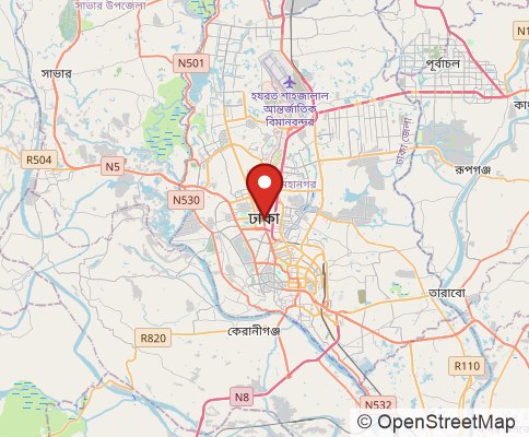 Map: Dhaka, Bangladesh