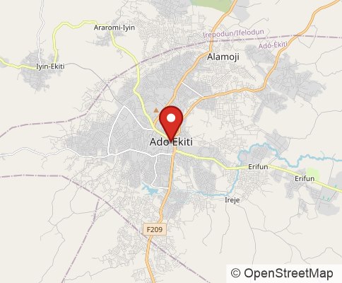 Map: 36001  Ado  Ekiti, Nigeria