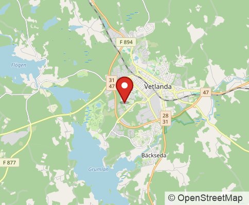Map: 57437 Vetlanda, Sweden