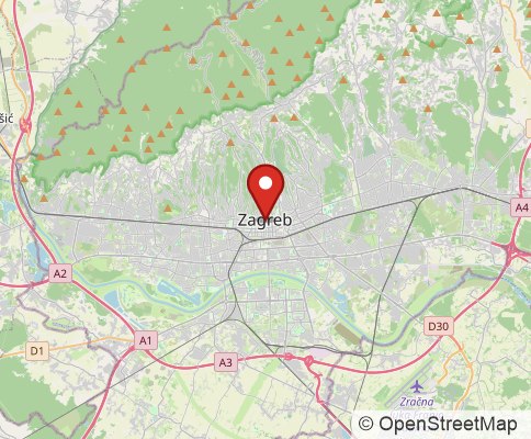 Map: 10 000 Zagreb, Croatia