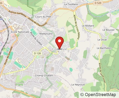 Map: 38500 Coublevie, France