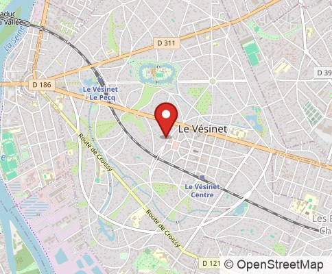 Map: 78110 le Vésinet, France